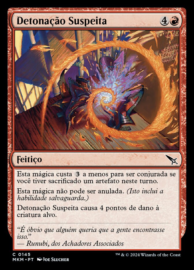Detonação Suspeita