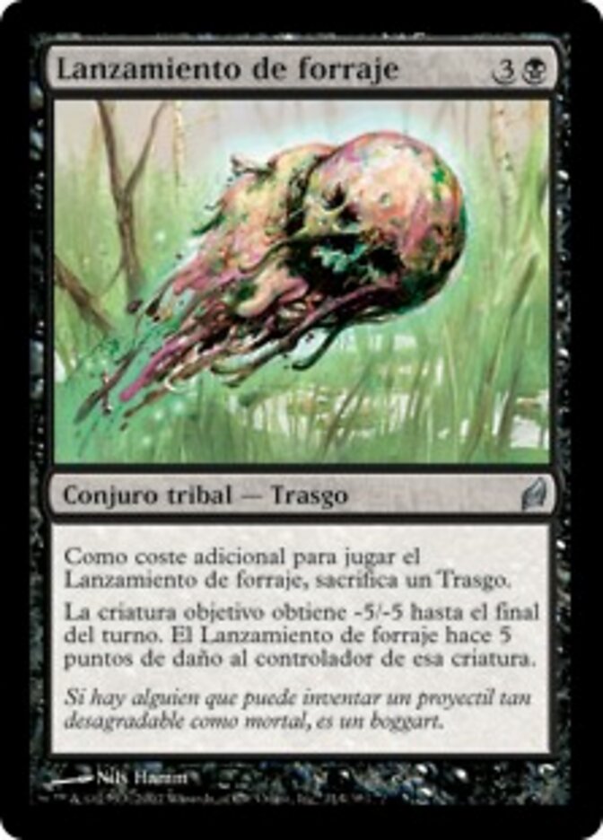 Lanzamiento de forraje