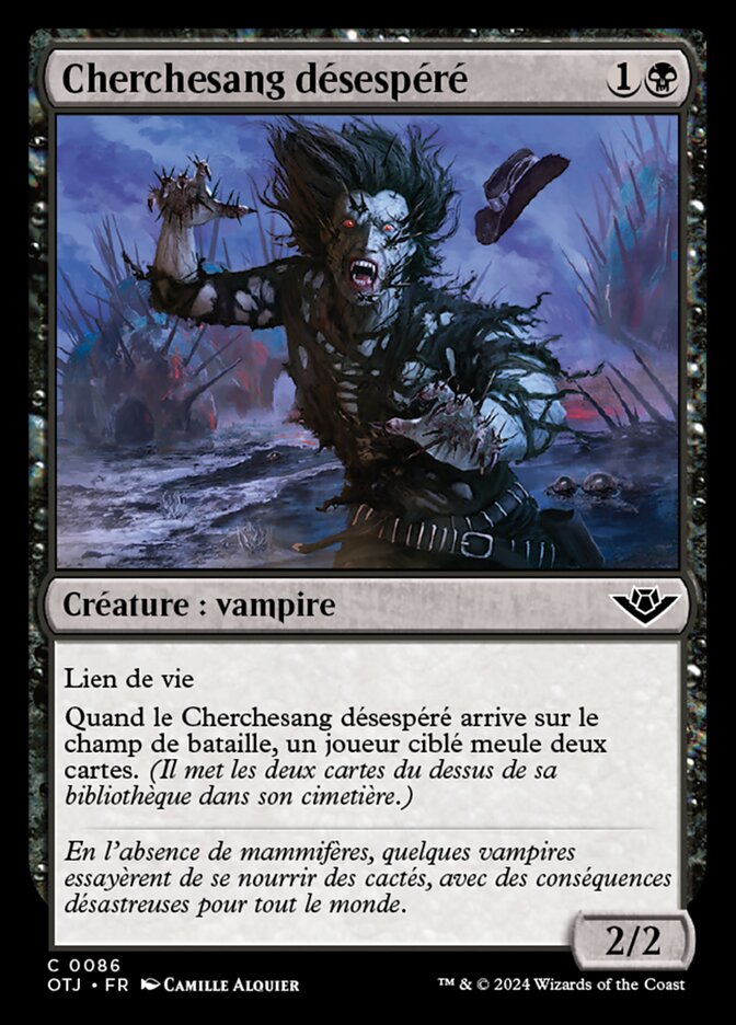 Cherchesang désespéré