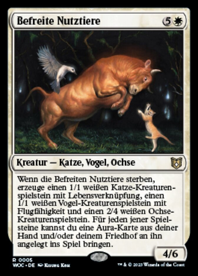 Befreite Nutztiere