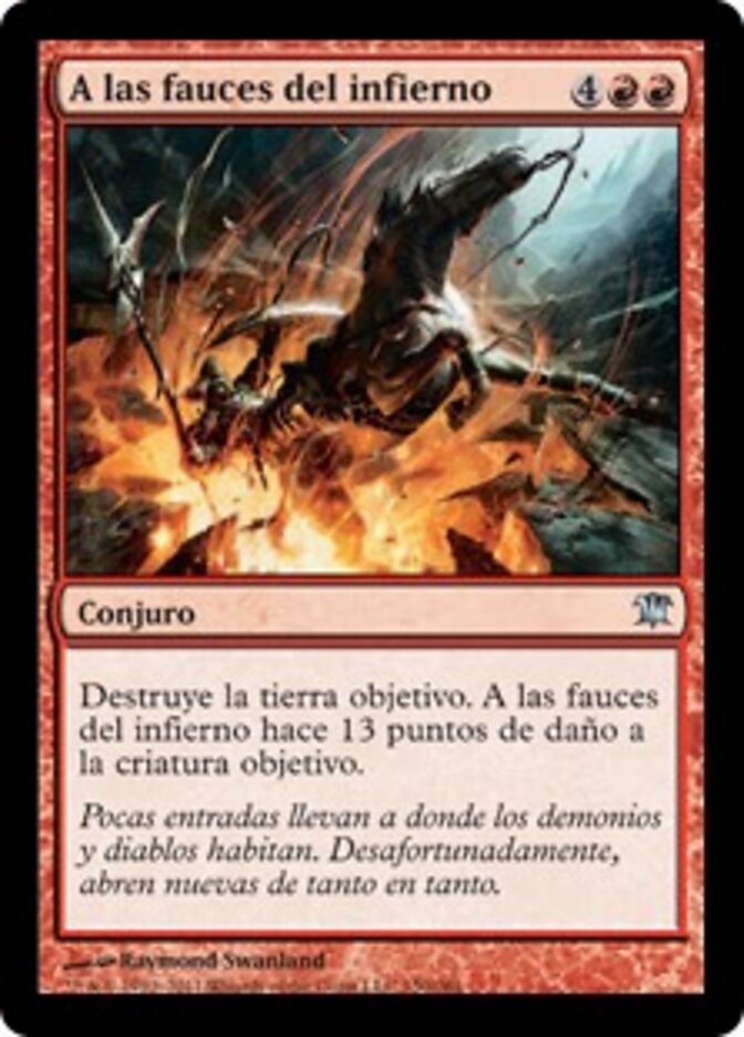 A las fauces del infierno