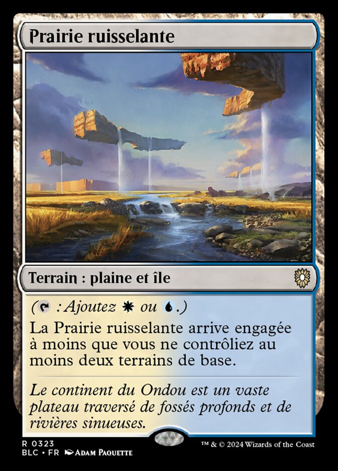 Prairie ruisselante
