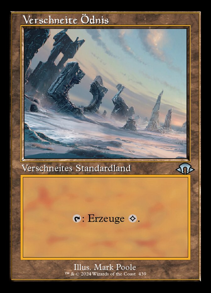 Verschneite Ödnis