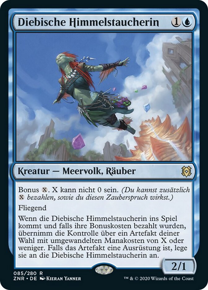 Diebische Himmelstaucherin