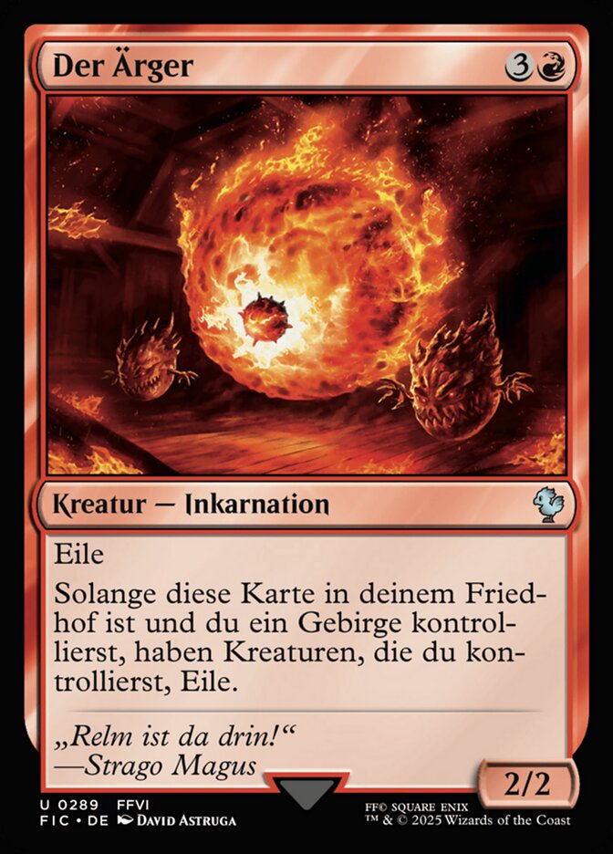 Der Ärger