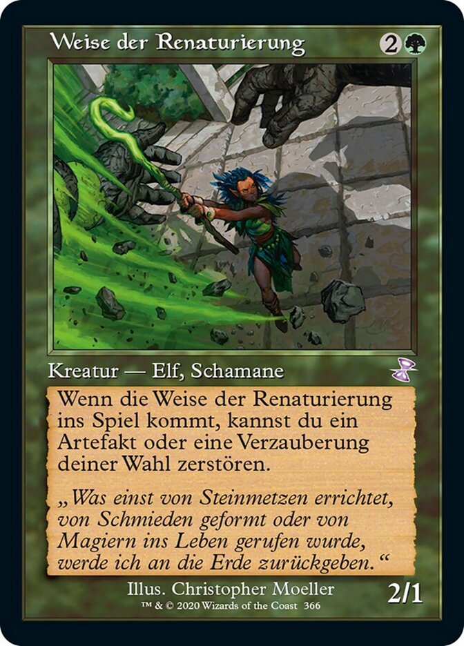 Weise der Renaturierung