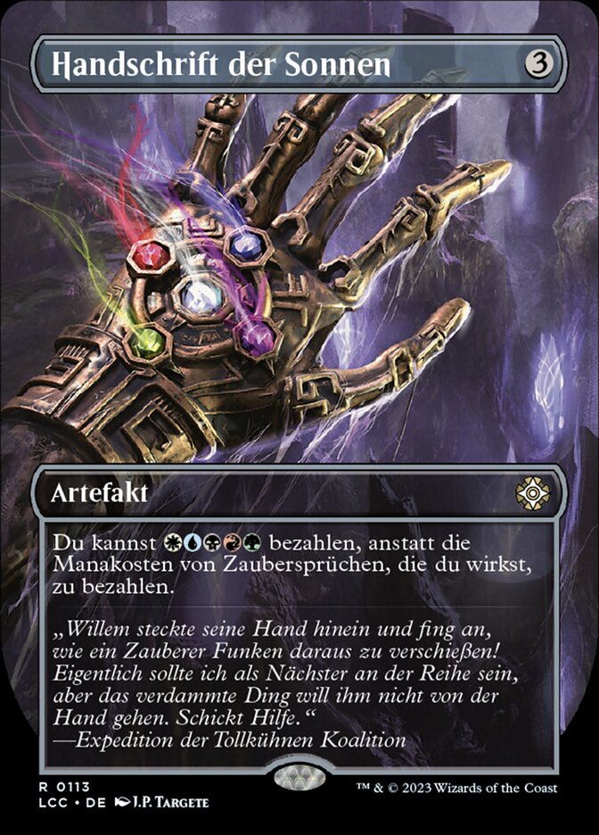 Handschrift der Sonnen