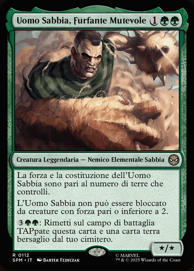 Uomo Sabbia, Furfante Mutevole