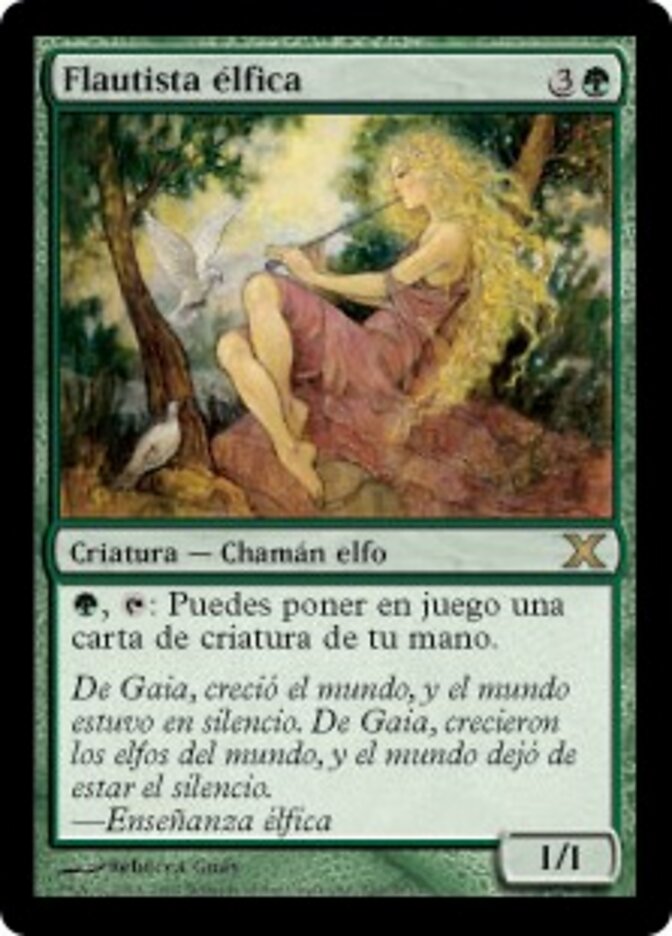 Flautista élfica