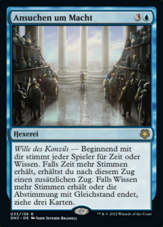 Ansuchen um Macht