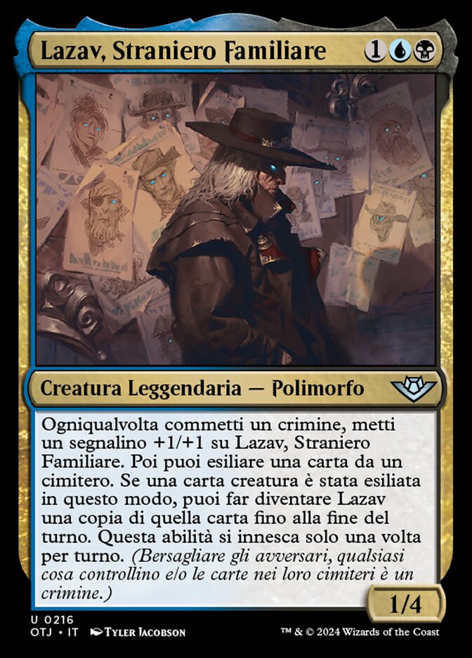 Lazav, Straniero Familiare