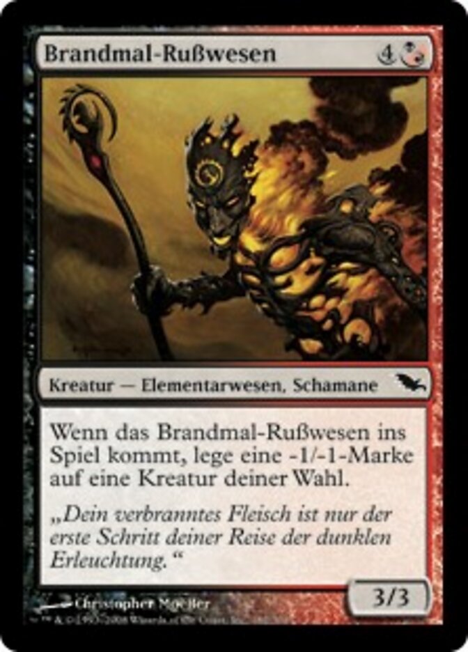 Brandmal-Rußwesen
