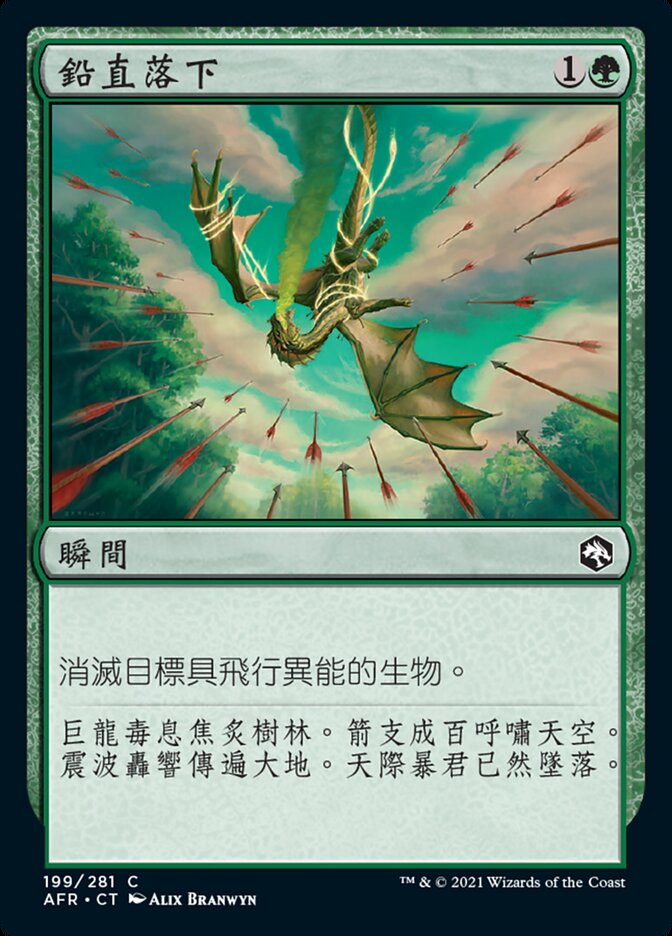 鉛直落下