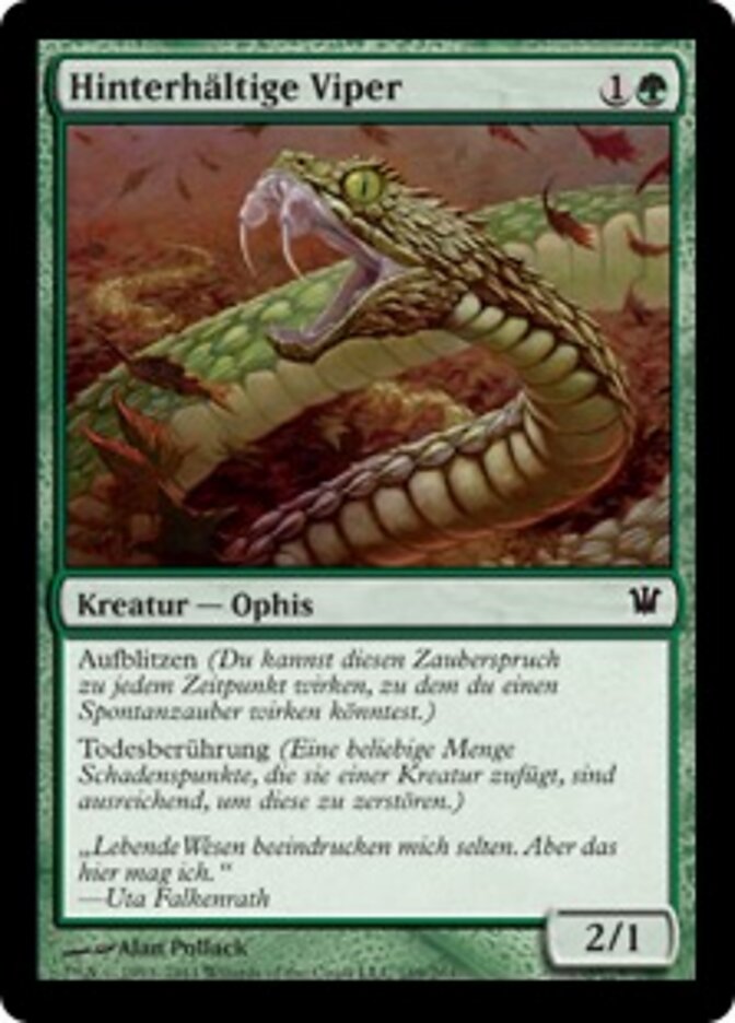 Hinterhältige Viper