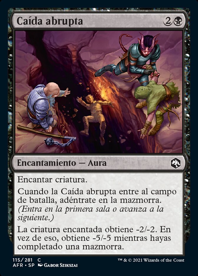 Caída abrupta
