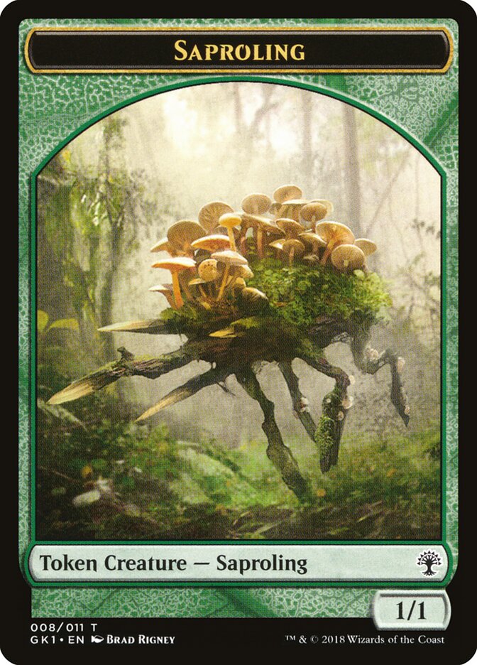 Saproling // Elf Knight