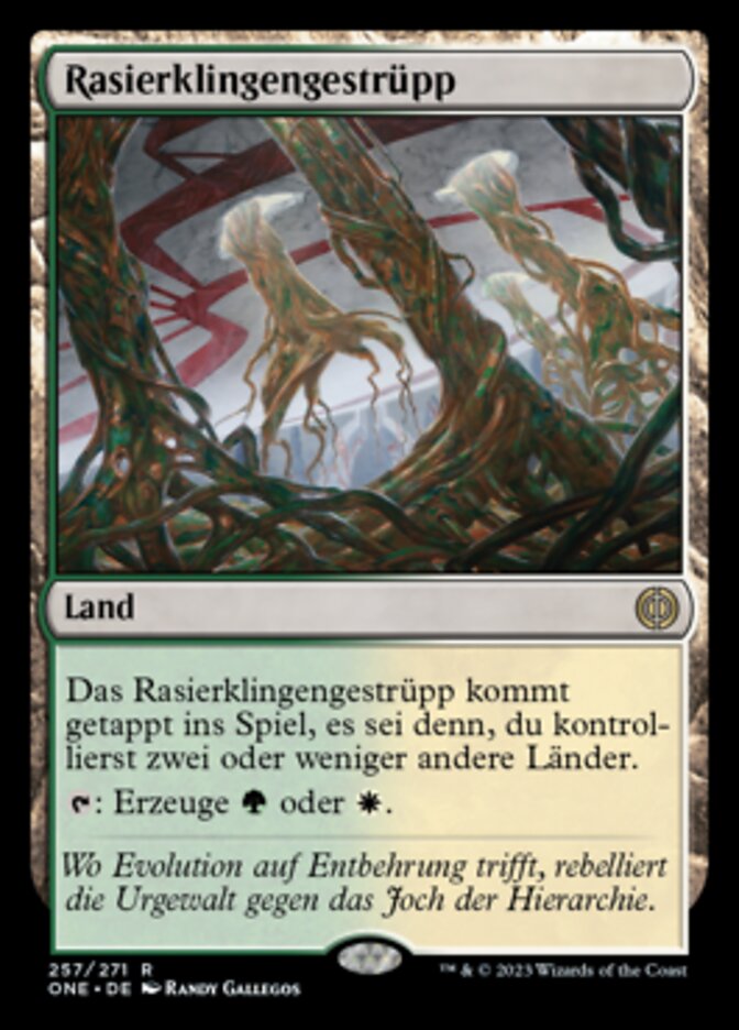 Rasierklingengestrüpp