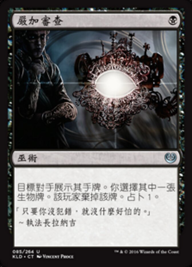嚴加審查