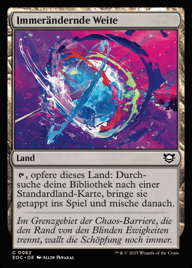 Immerändernde Weite