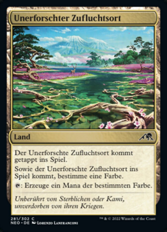 Unerforschter Zufluchtsort