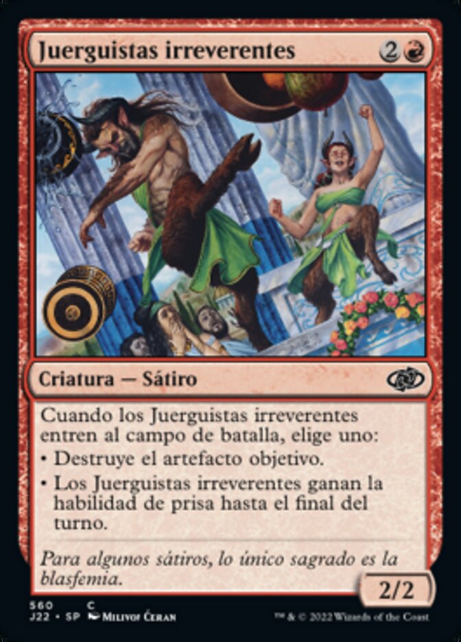Juerguistas irreverentes