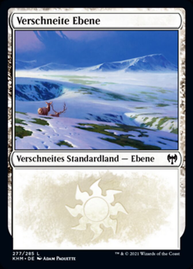 Verschneite Ebene