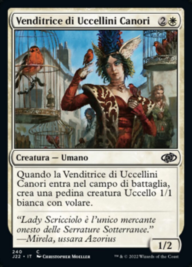 Venditrice di Uccellini Canori