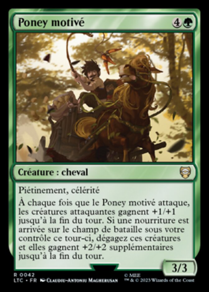 Poney motivé