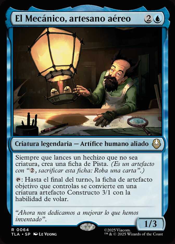 El Mecánico, artesano aéreo