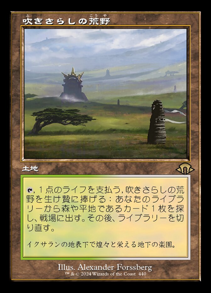 吹きさらしの荒野