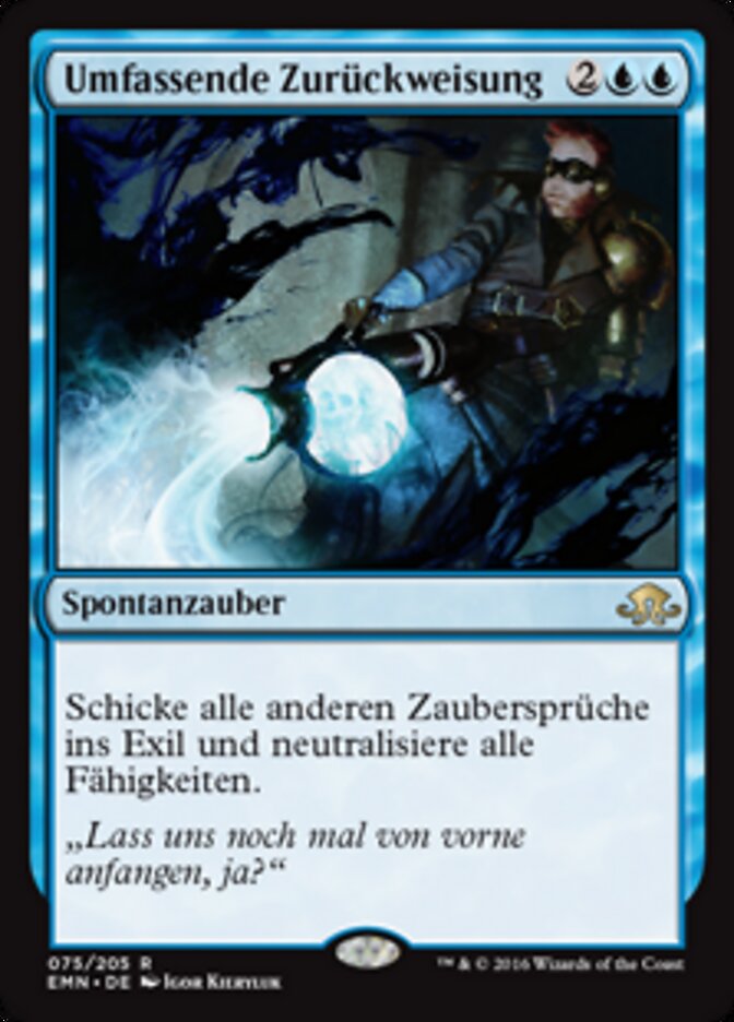 Umfassende Zurückweisung
