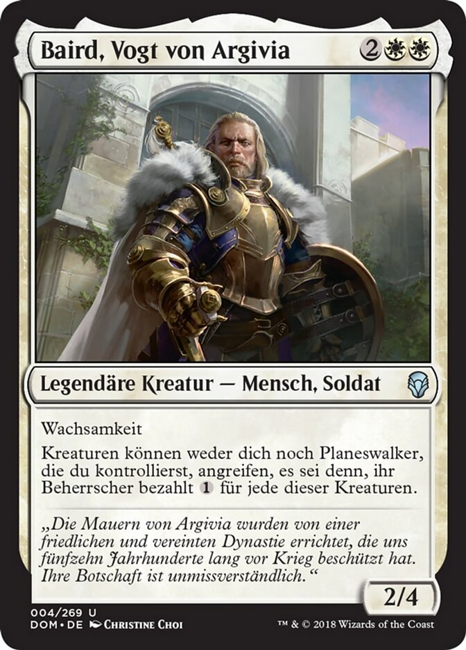 Baird, Vogt von Argivia
