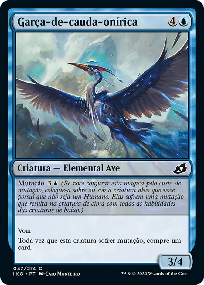 Garça-de-cauda-onírica