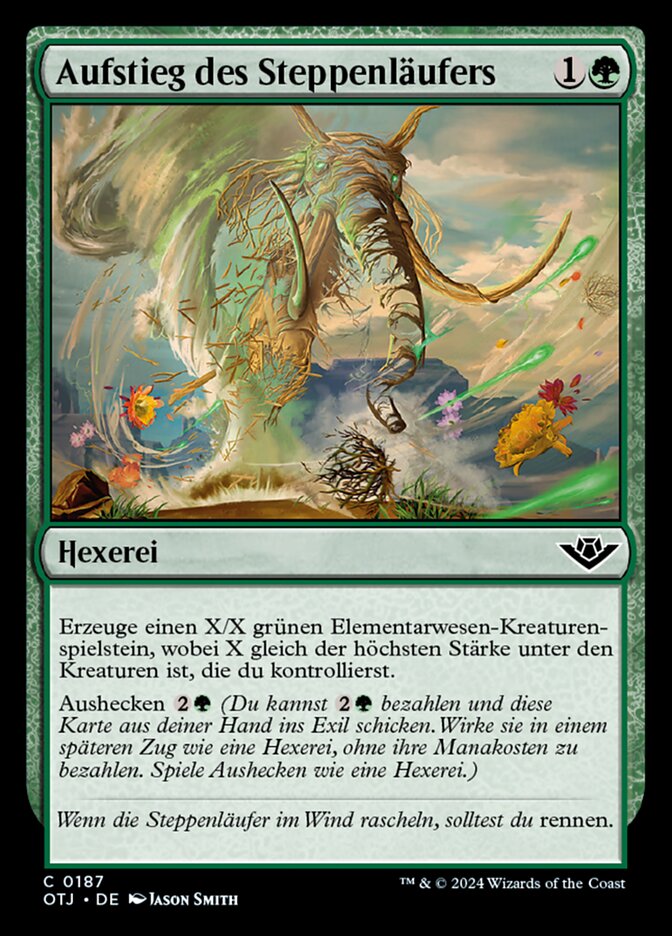 Aufstieg des Steppenläufers