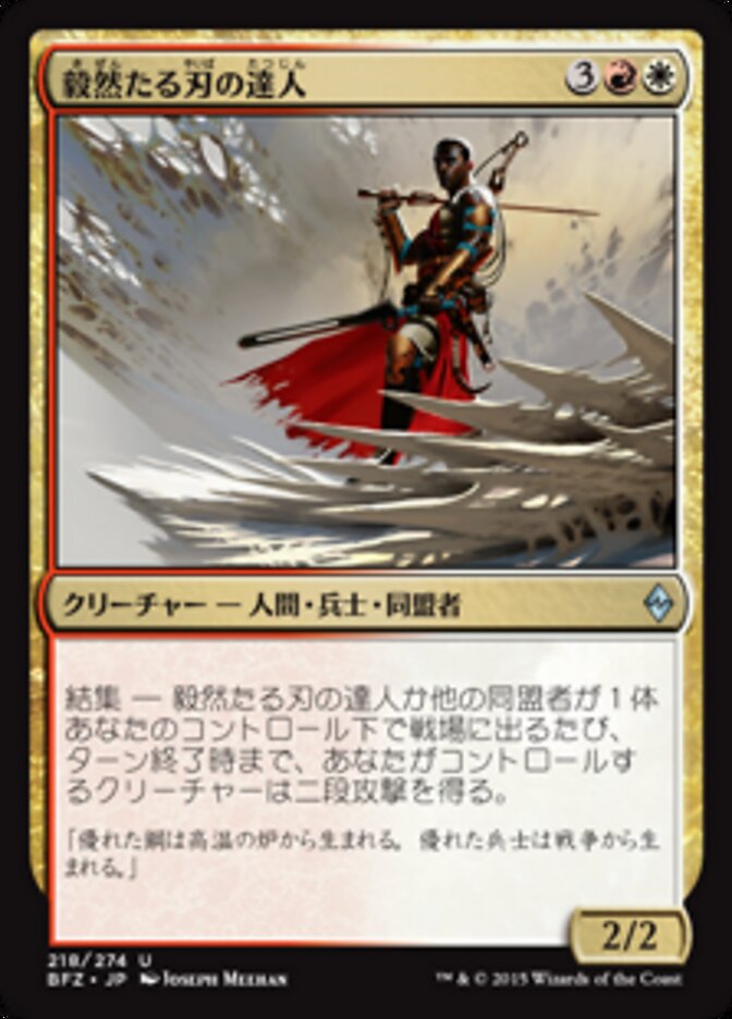 毅然たる刃の達人