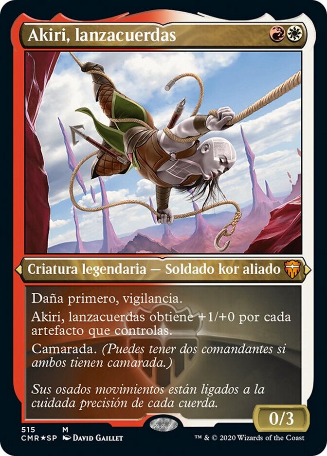 Akiri, lanzacuerdas