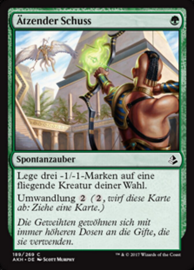 Ätzender Schuss