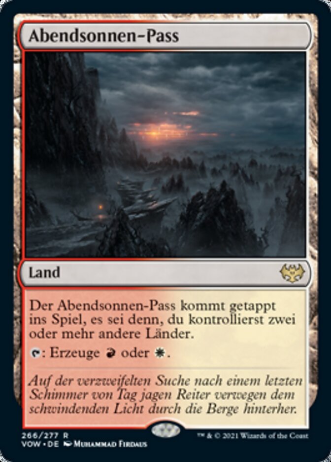 Abendsonnen-Pass