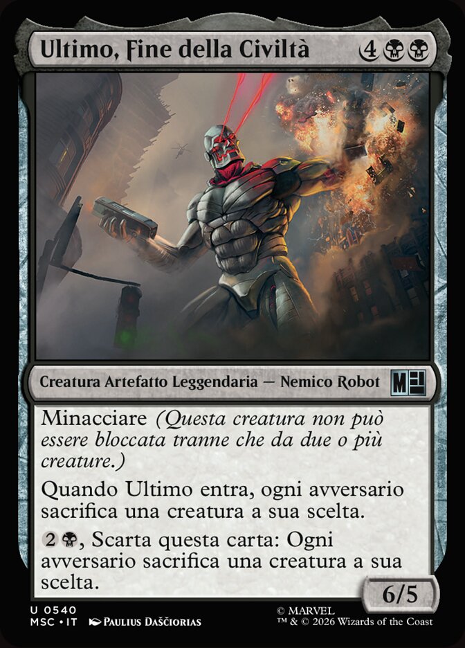 Ultimo, Fine della Civiltà