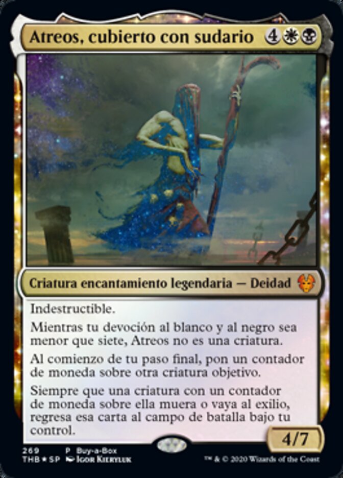 Atreos, cubierto con sudario