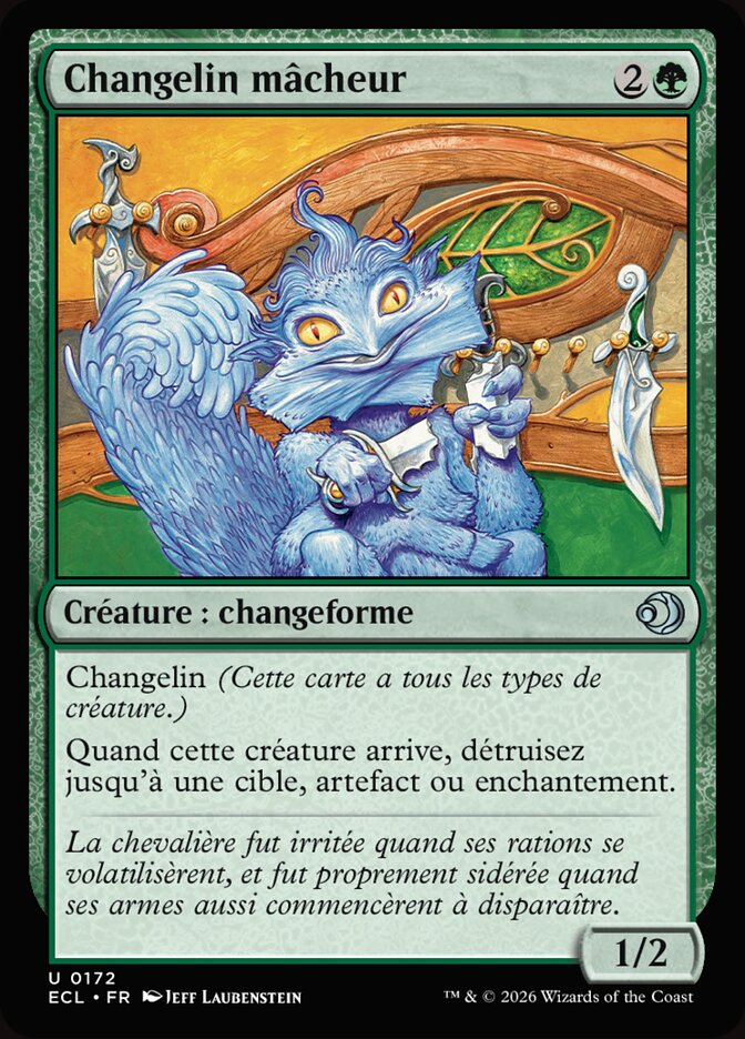 Changelin mâcheur