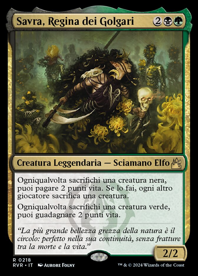 Savra, Regina dei Golgari