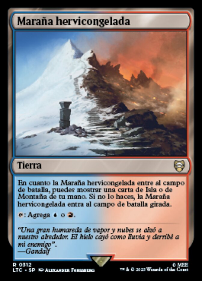 Maraña hervicongelada