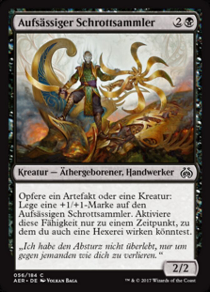 Aufsässiger Schrottsammler