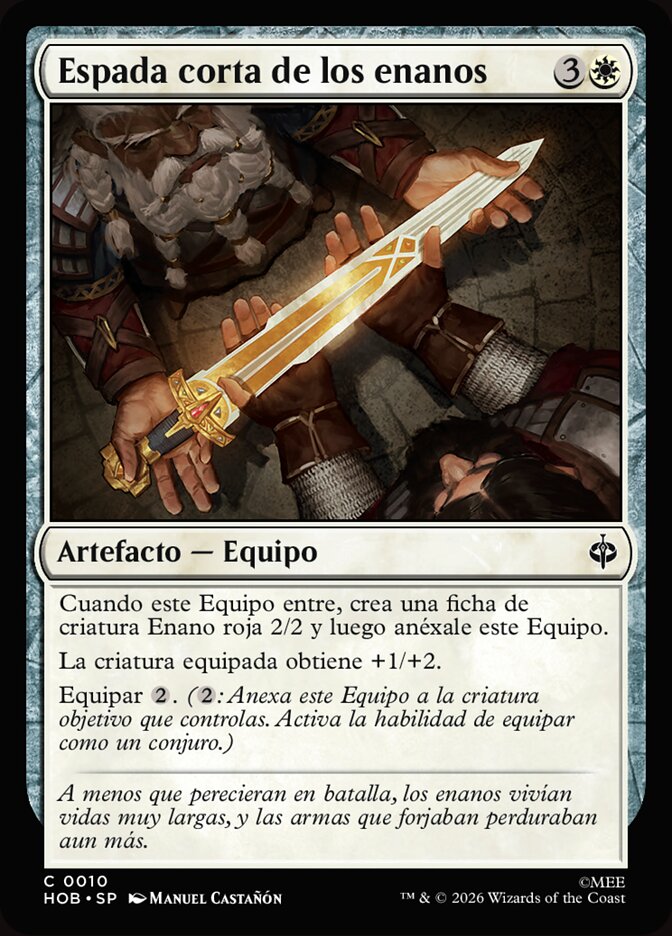 Espada corta de los enanos