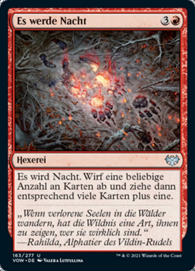 Es werde Nacht