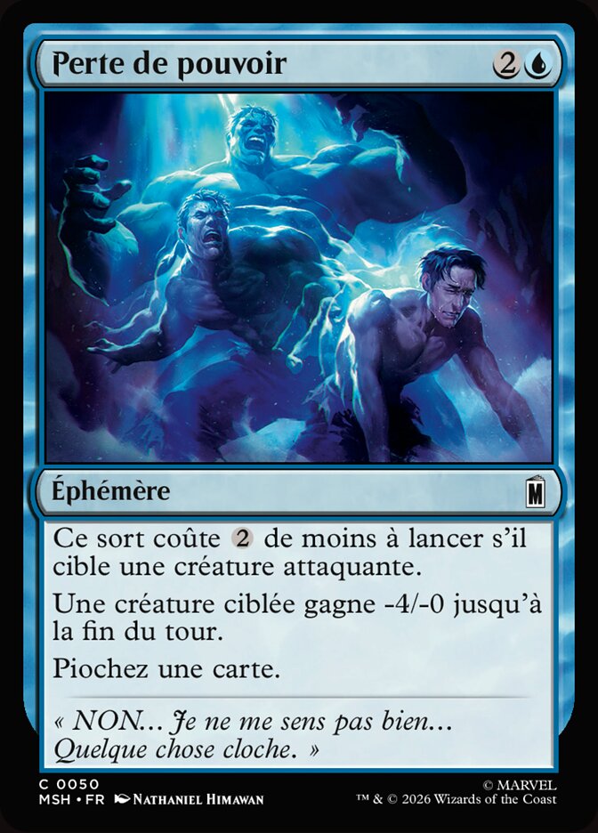 Perte de pouvoir
