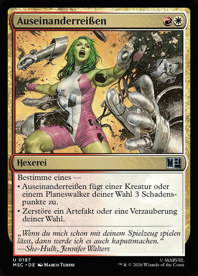 Auseinanderreißen