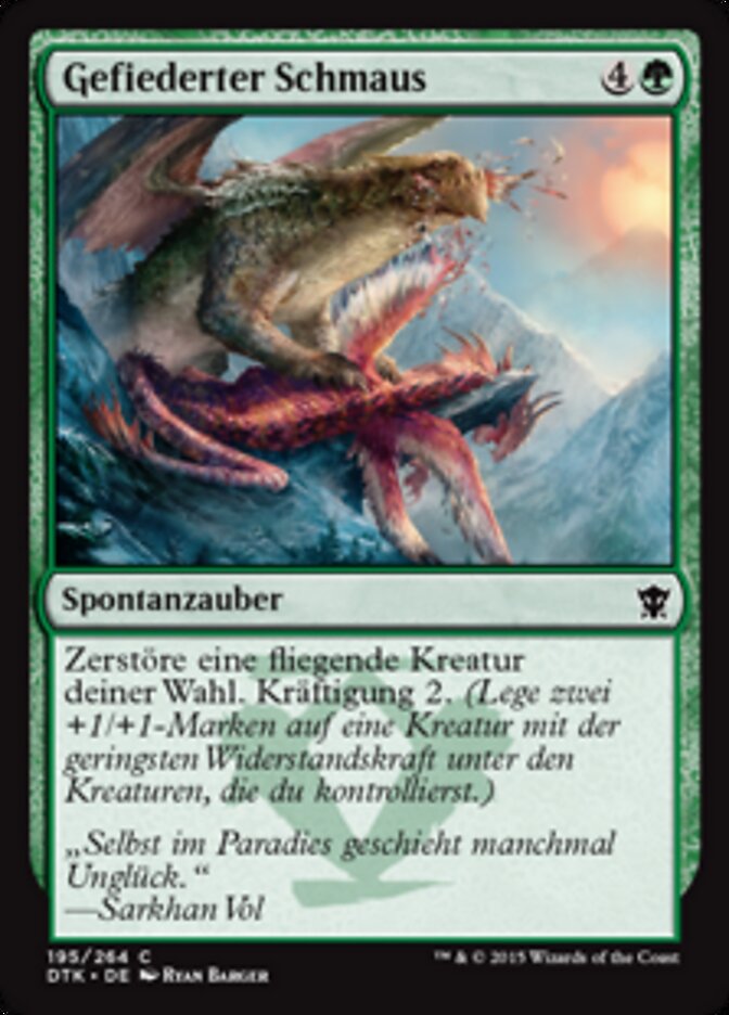 Gefiederter Schmaus