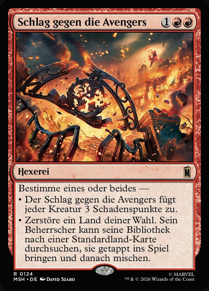 Schlag gegen die Avengers